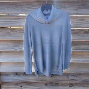 Calvin Klein pale blue gray cowl neck sweater Women Small Like New